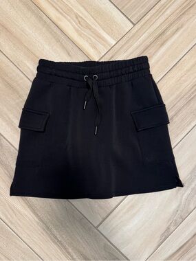 AS Revival Black Supersoft Cargo Pocket Mini Skort